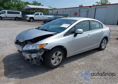 2013 Honda Civic Lx from USA, damaged, VIN 19XFB2F57DE044237